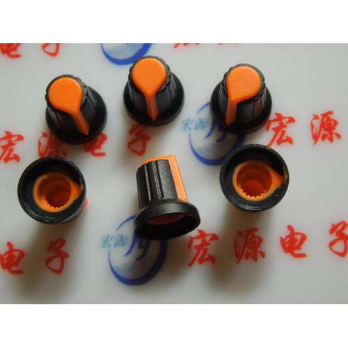 WH148 塑料旋钮 旋钮 单联 双联电位器用 电位器旋钮 旋钮帽 帽子