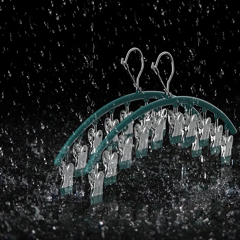 晒袜子家用挂衣多夹子晾衣架痕防风阳台晾内衣内裤婴儿袜夹