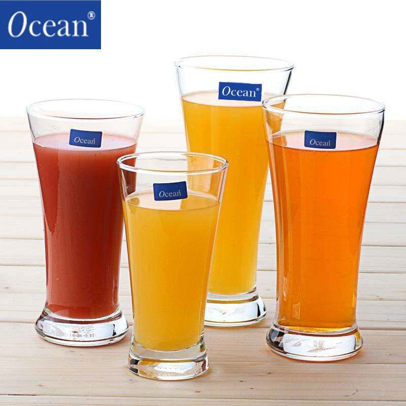 欧欣Ocean玻璃水杯ktv酒吧收腰啤酒杯果汁饮料杯牛奶杯毛尖绿茶杯