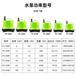 电商水泵 多功能水族低水位过滤水循环底吸鱼缸水泵