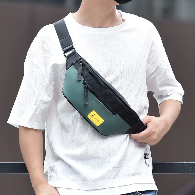 斜挎包男轻便挎包夏季百搭单肩胸包男士时尚休闲运动