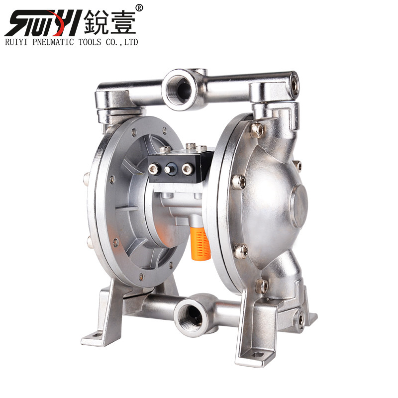 锐壹气动隔膜泵高压大功率耐腐蚀加厚不锈钢增压泵喷漆泵油漆油墨