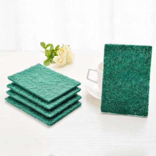 厨房含砂百洁布洗碗不沾油抹布家用魔力金刚砂打磨片刷锅去污清洁