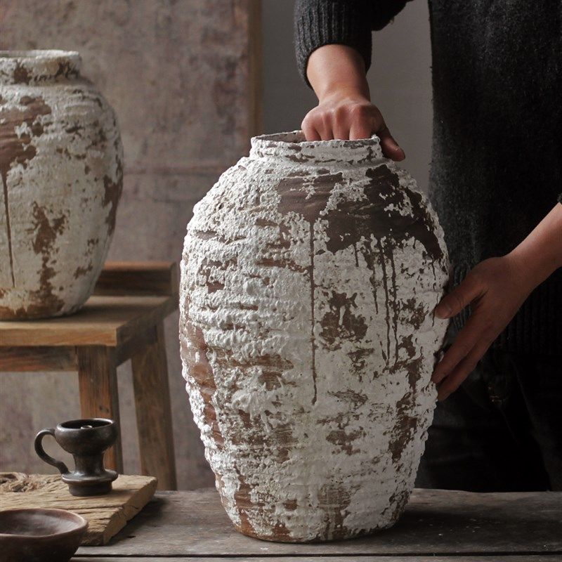 景德镇复古花瓶粗陶侘寂风民宿陶罐新中式陶瓷插干花花盆家居摆件,标准件/零部件/工业耗材,输送带/传送带,淘宝优惠券,粉丝福利购,淘宝优惠卷