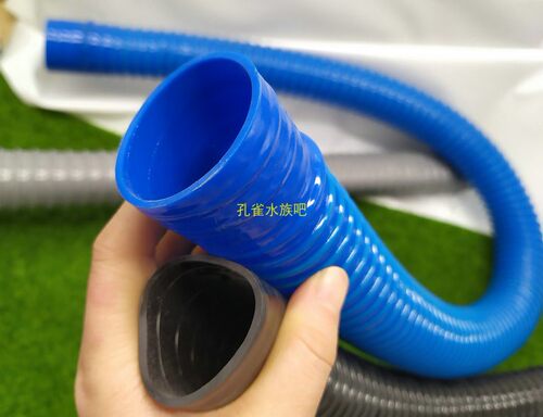 鱼缸底过滤优质加厚黑色下水排水软管38/40/50mm螺旋波纹下水软管