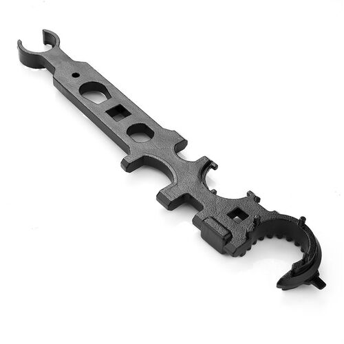 AR15/M4扳手 金属多功能扳手 AEG软弹改装 鱼骨托芯拆卸工具