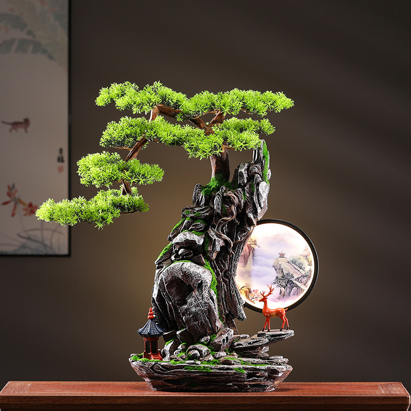 仿真迎客松摆件假山盆景盆栽绿植物客厅玄关桌面创意装饰品新中式,标准件/零部件/工业耗材,输送带/传送带,淘宝优惠券,粉丝福利购,淘宝优惠卷