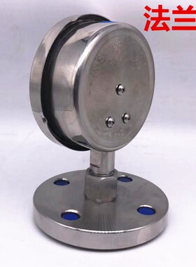 YTP100BFML MF不锈钢隔膜式压力表膜片 DN25dn50法兰压力表衬四氟