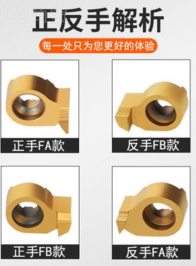 号端面数槽刀小内孔端槽RBA刀逗大切深端面面切槽刀杆小径控刀杆