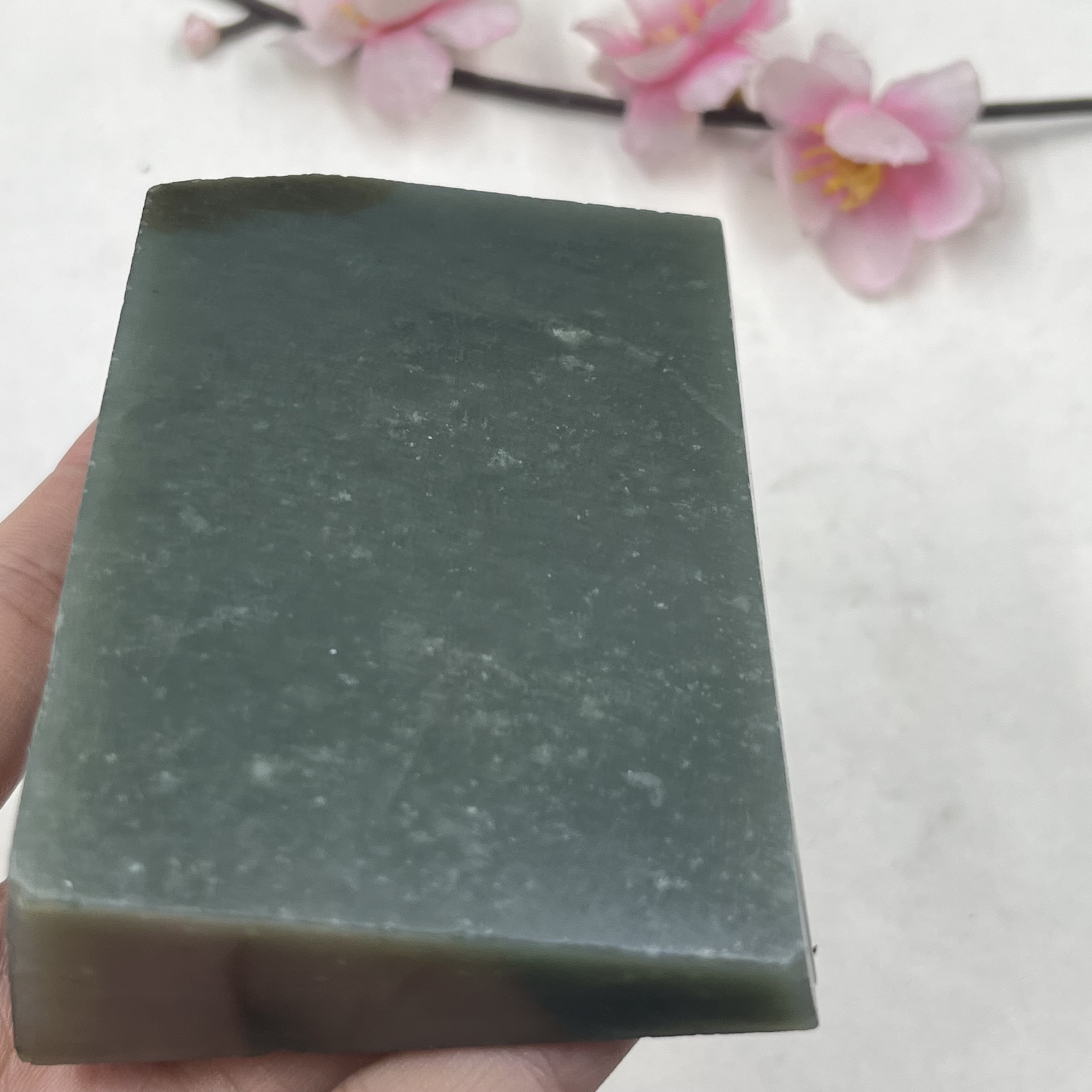 新疆和田玉且末蓝把件边角料玉石料磨刀石下脚料镇纸包邮249克ta