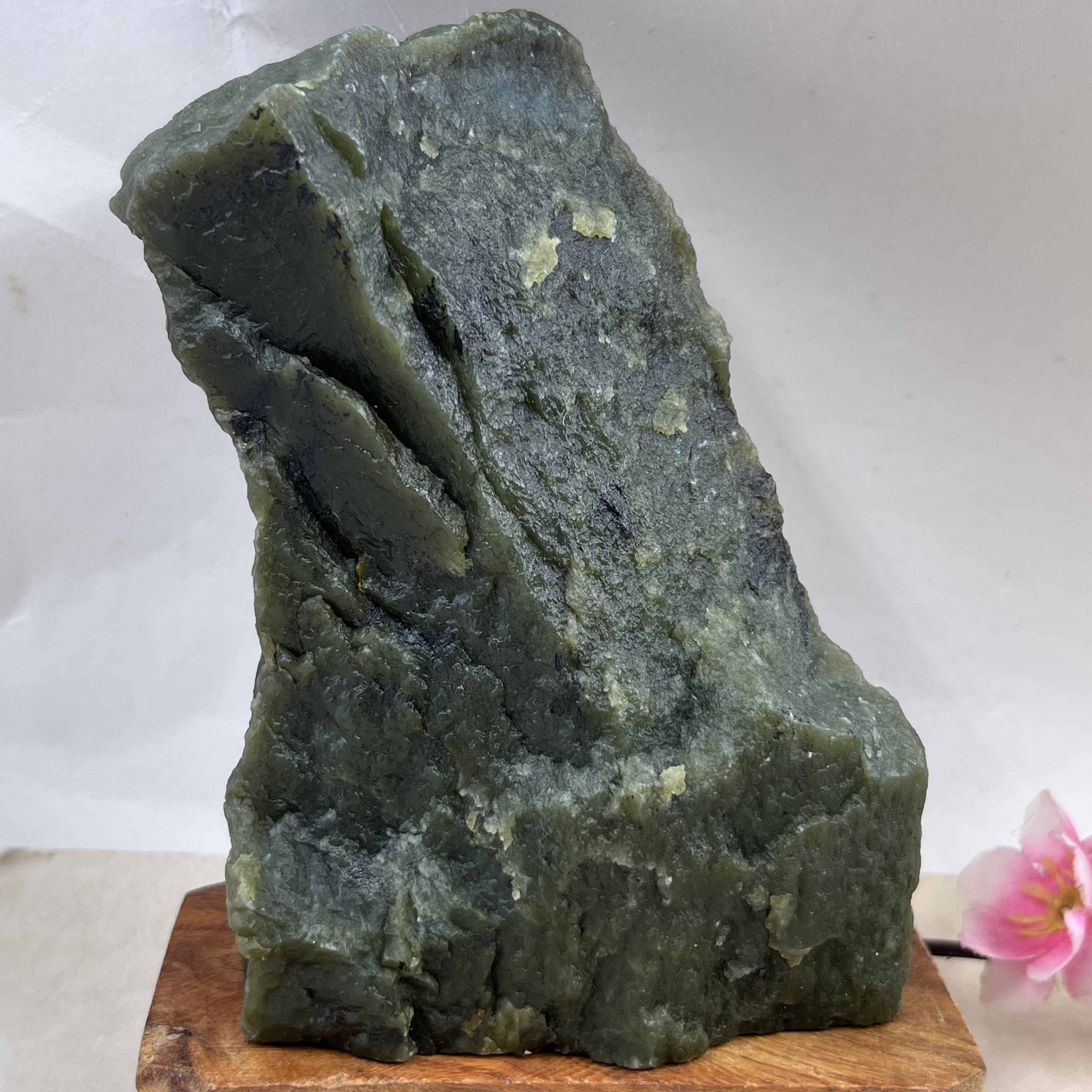 新疆和田玉糖玉且末鱼缸造景摆件假山玉 石毛料下脚料包邮686克ta