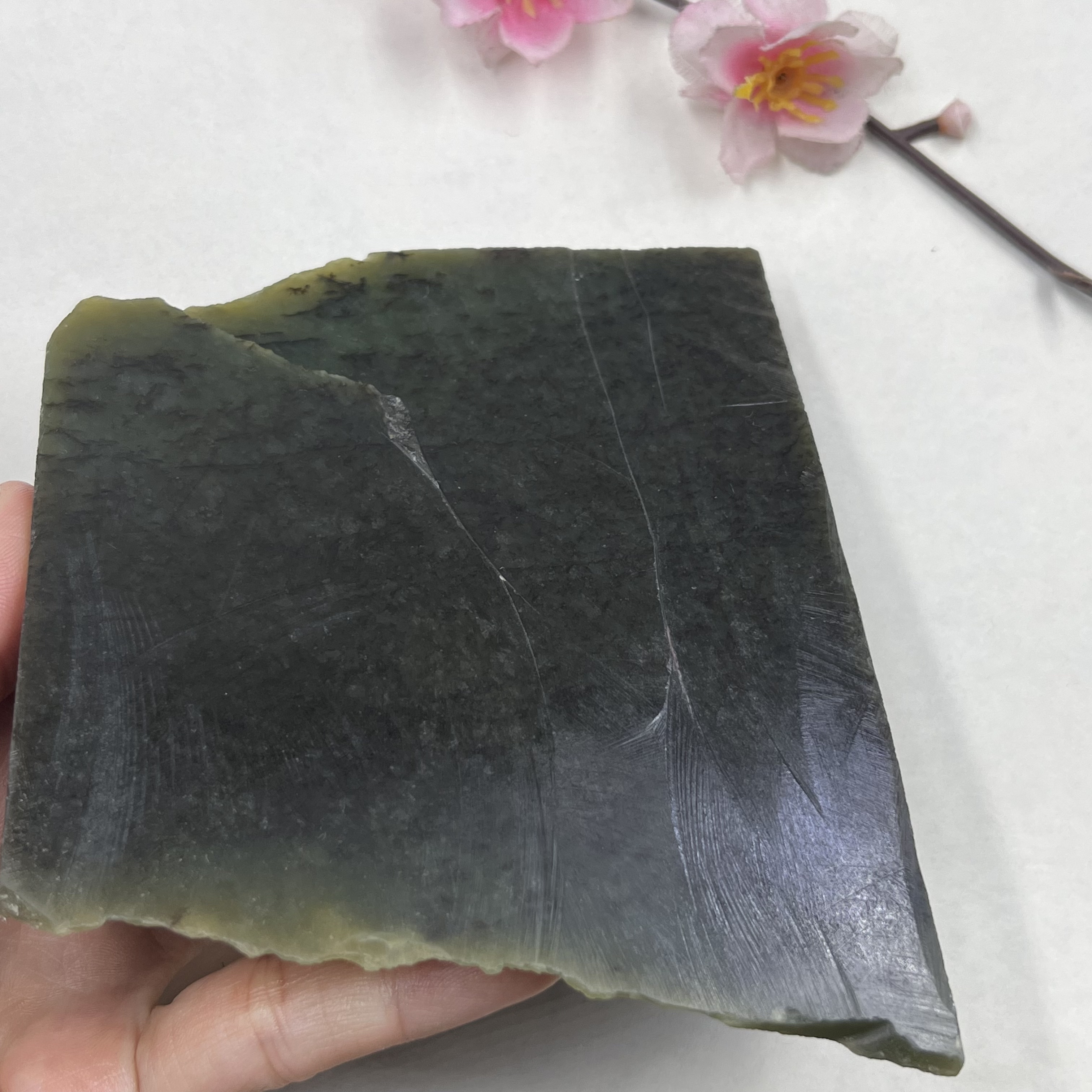 新疆和田玉老玉且末磨刀石边角料玉石 下脚料DIY珠子包邮513克ta