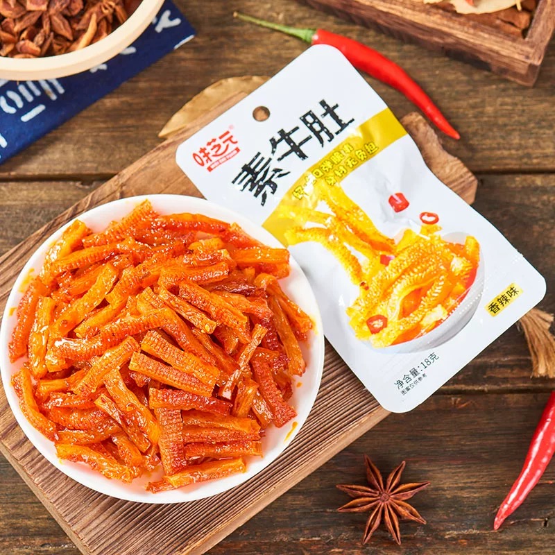 味芝元素牛肚湖南特产香辣魔芋爽魔芋丝零食小吃真空包装