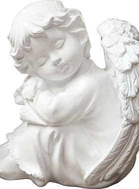 北欧古典创意祈祷天使家居装饰杂货花园客厅桌面丘比特礼物摆件