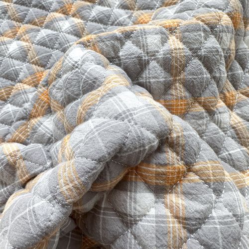 绗缝色织全棉双人枕巾加厚加长防滑可固定情侣长款枕头芯盖巾护罩