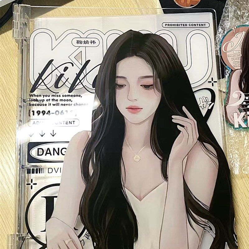 亚克力卡册定制透明四宫格活页夹a5挡板a4diy收纳小卡手账九宫格