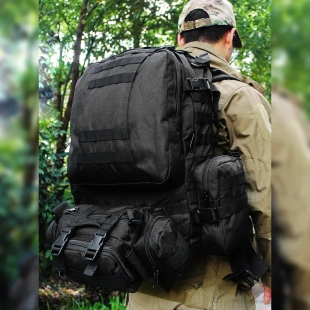 户外徒步登山野营运动背包多功能耐磨防水molle战术双肩背包