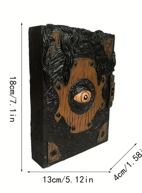 新款树脂工艺品万圣节书氛围家居装饰摆件