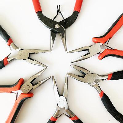 多功能DY工铜丝钢丝珠宝首饰品工具迷HPE你老虎I钳子口斜剪圆手嘴