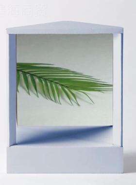 TTT10195无镜像颠镜子妆家用桌不面左右不倒化镜真实反转镜子