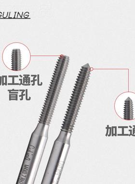 台湾GULING含钴制8左牙挤压丝攻UNC美10-24L IZIU/16-1L U53/8-16