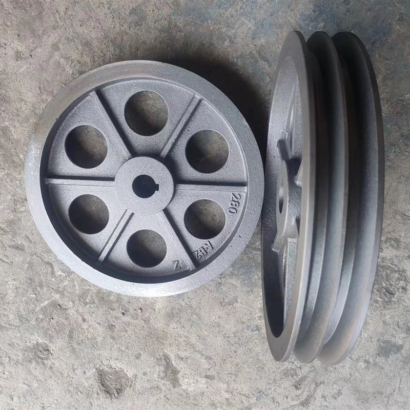 普通轻型皮带轮220到300A型B型双水槽皮带盘电机轮蓬化机轮非国标