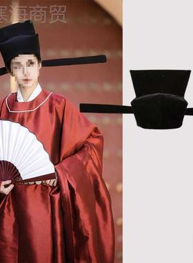 宋制乌纱帽汉服婚帽圆领袍古翼善PJ#82526冠装大臣幞头直翅帽朝明