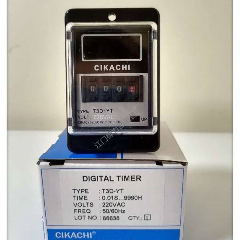 100原装正品台湾CIKACHI多段式数字型时间继电器T3DYT 220V