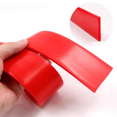 汽华奇红色耐UFL高硅胶扁条车防水硅胶条实心隔音温条橡胶门窗密