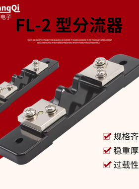 优质10A15A20A30A50A100A200A300A/75mV FL2 直流分流器
