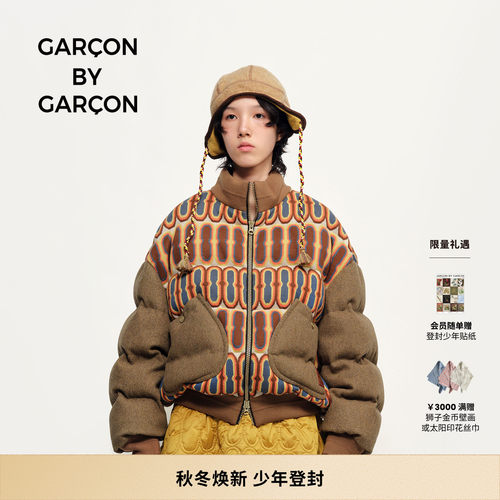 GARCON BY GARCON26秋冬拱门针织羊毛羽绒服