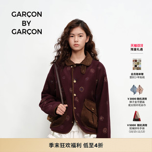 【明星同款】GARCON BY GARCON 26春夏斑斓太阳刺绣抓绒棉服外套