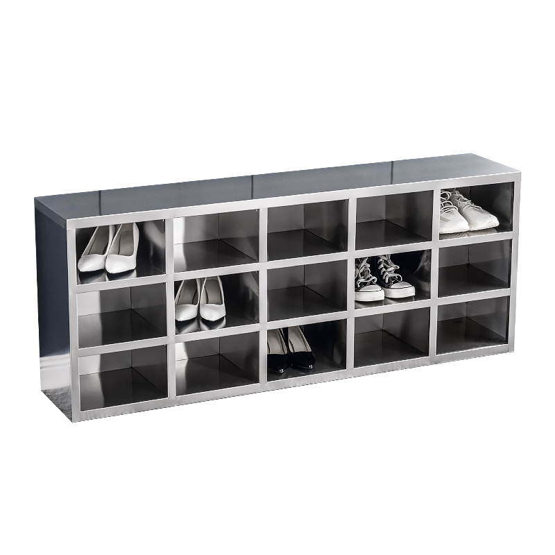 不锈钢鞋柜无尘净化车间员工换鞋凳食品厂实验室更衣柜单双面鞋柜