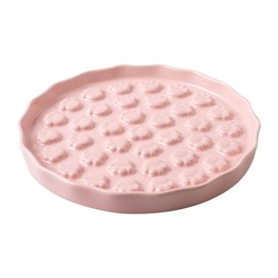 陶瓷宠物舔舔盘狗狗猫咪慢食碗防噎防打翻宠物食盆舔食盘丰荣玩具