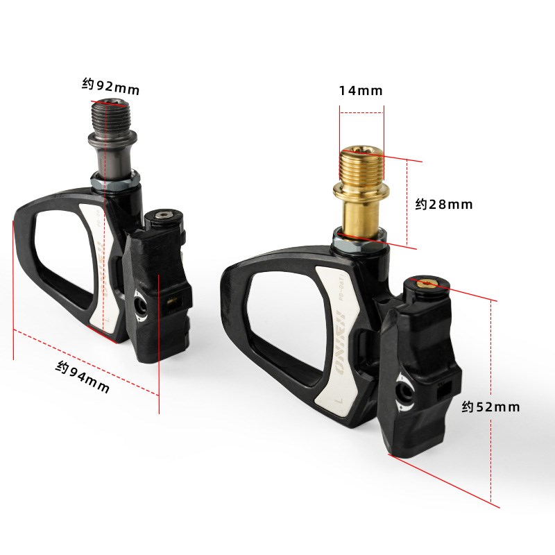 奥利尼PD06公路车碳纤维锁踏自行车SPD自锁钢钛6度脚踏带锁片踏板