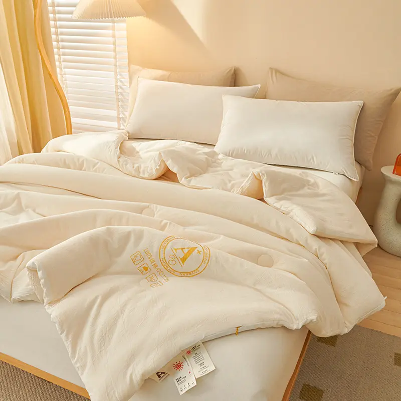 冬季加厚双人被子纯棉春秋大豆被芯亲肤保暖学生宿舍单人冬被