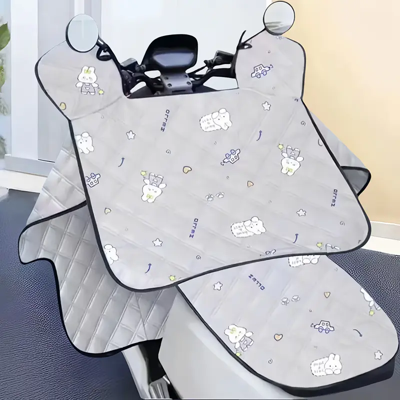 夏天挡风被电动车全罩防晒防雨薄款坐垫挡风被踏板车防水遮阳罩用