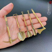 洛阳铲稿子斧头铁锹金属模型合金小玩意物件摆件玩具