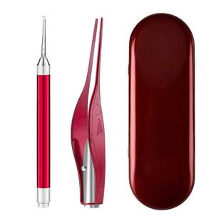 厂家现货儿童发光耳勺套装 掏耳洁耳采耳镊子 可视挖耳勺采耳工具