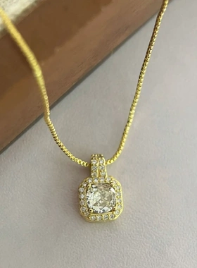 项链微镶满钻个性轻奢高级感性感时尚短款锁骨链吊坠吸睛