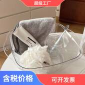 塑料婴儿小盆子塑料盆轻奢ins 透明家用双耳脸盆 洗脸盆 精致女生