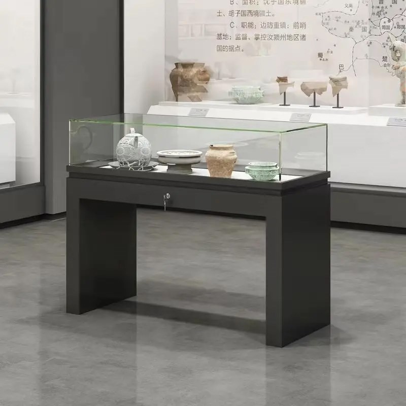 博物馆展示柜玉器古玩陈列柜古董文物收藏展厅珠宝玻璃展柜可定制