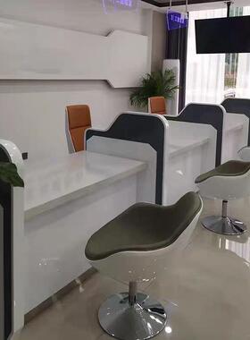 金融签约大厅工位接待信贷银行非现金柜台综合开放式营业厅电网4s