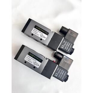 菲特气动电磁阀4V210-08 310-10 410-15二位五通电磁阀220V24V