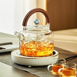 煮茶壶煮茶炉 玻璃茶壶家用电陶炉大容量养生壶器皿室内办公室中式
