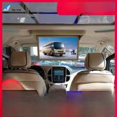 考斯特宇通客车电动吸顶电视自动折叠车载商务改装 安卓高清显示器