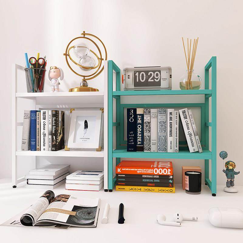 峰阳桌面书架桌上收纳置物架多层北欧风铁艺学生办公书桌小型架子,住宅家具,书架,淘宝优惠券,粉丝福利购,淘宝优惠卷