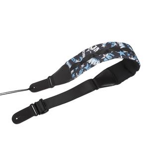 吉他背带加厚夹棉减压吉他肩带贝司背带蓝白星星个性练习演奏肩带