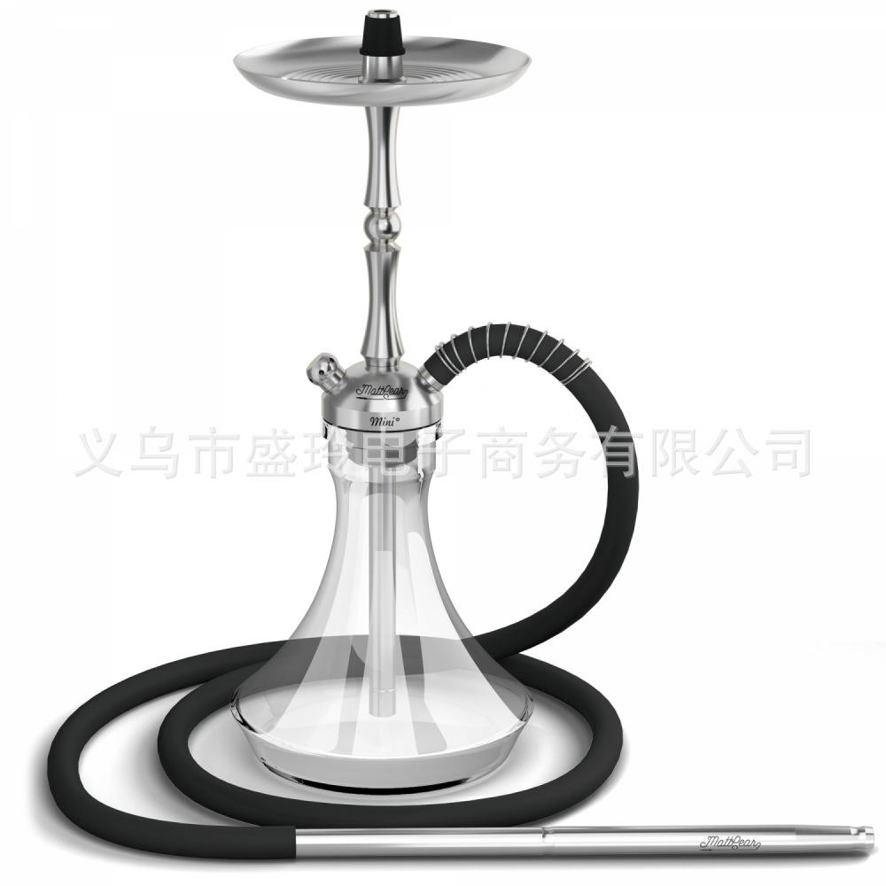 俄罗斯单管matea高档不锈钢水烟壶 酒吧v水烟壶hook