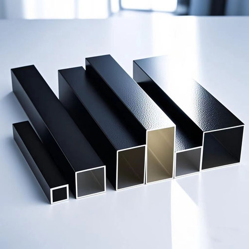 黑色铝合金方管20x25x30x40x50x60x80x100铝方管铝方通型材铝格栅